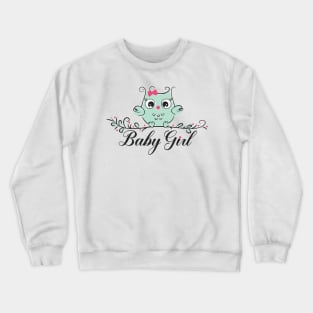 Baby girl cute owl Crewneck Sweatshirt